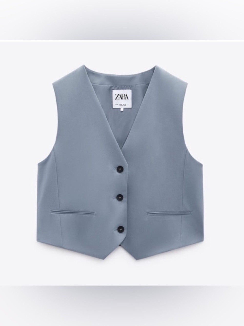 New ZARA V-neck Straight Vest